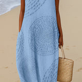 Cicely — Painterly Midi Dress