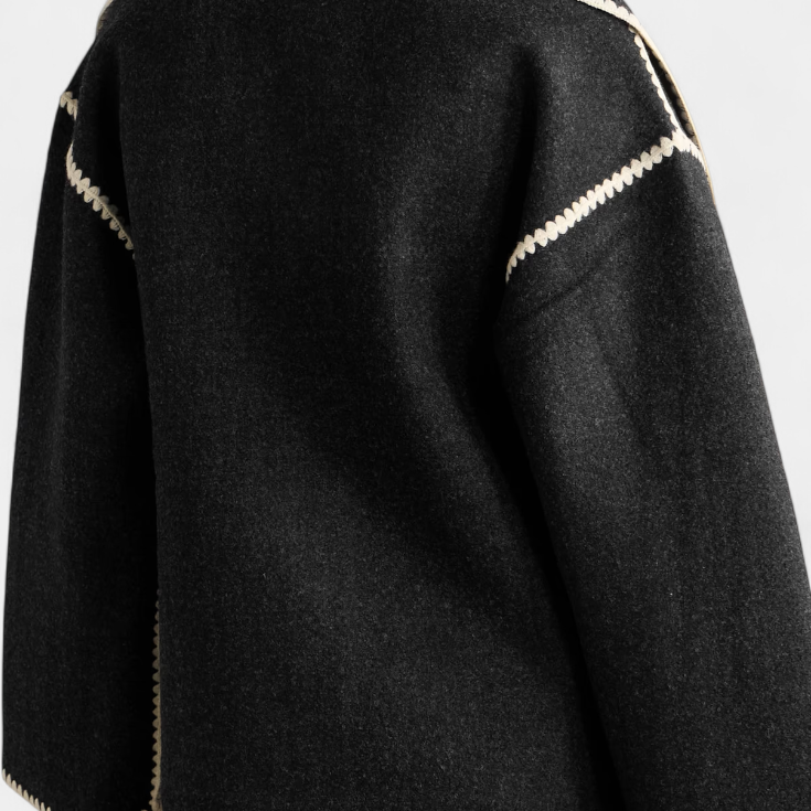 Pauline — Fringe Scarf Coat
